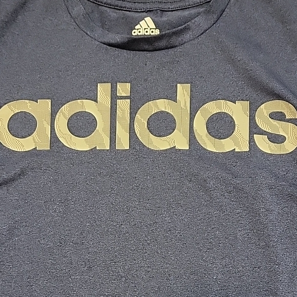 Adidas Men's Heathered Blue Tee - Picture 2 of 6